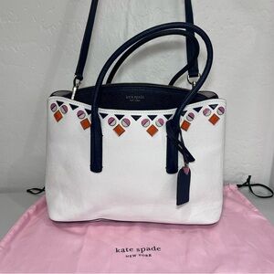 Kate Spade Margaux Medium Jeweled Leather Satchel